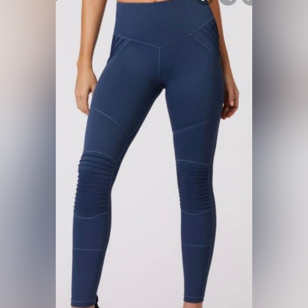 💜 L'URV Moto Leggings Designer Sportswear Royal Blue Size M 💙